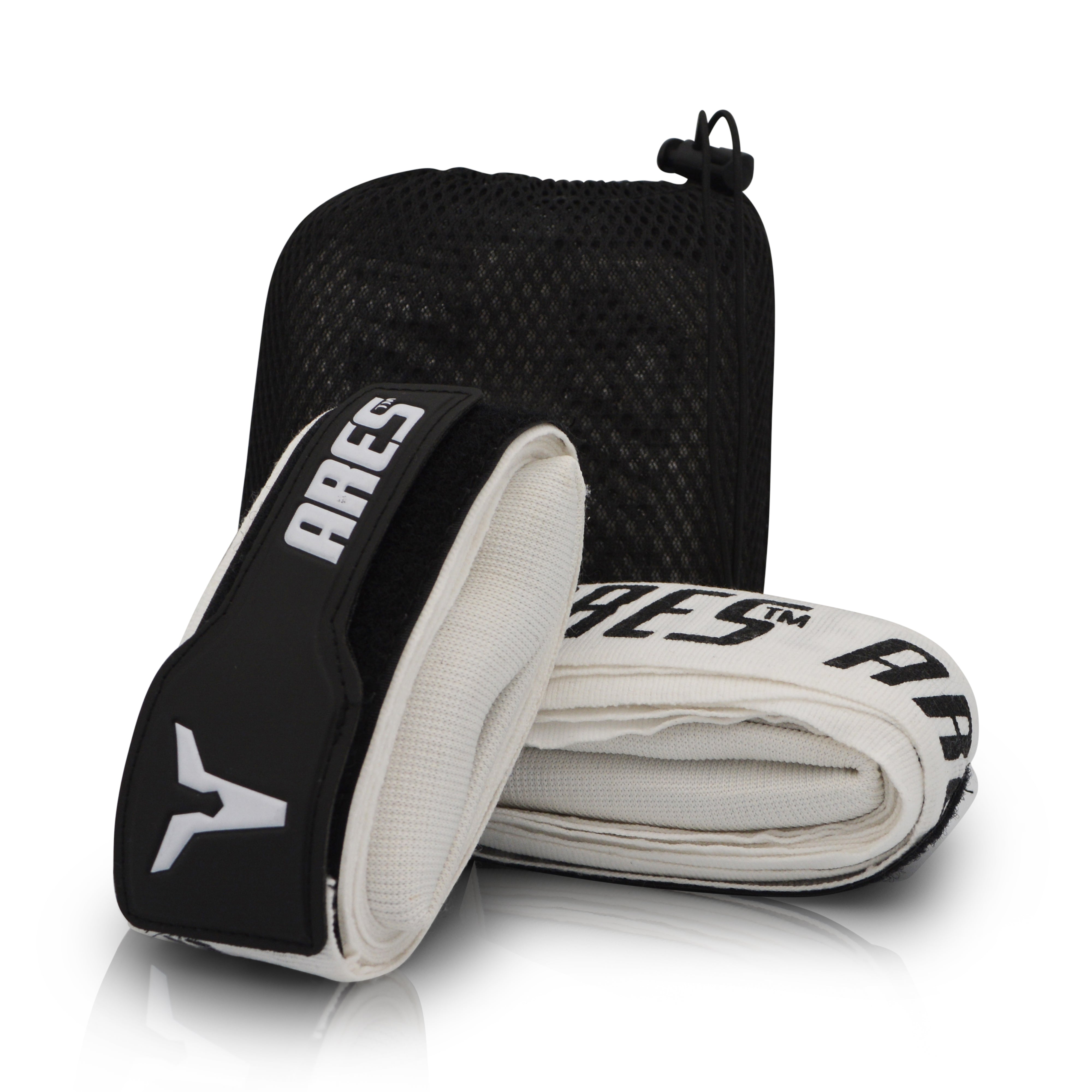 Apollo Hand Wraps with Gel & Foam Knuckle Pad - White