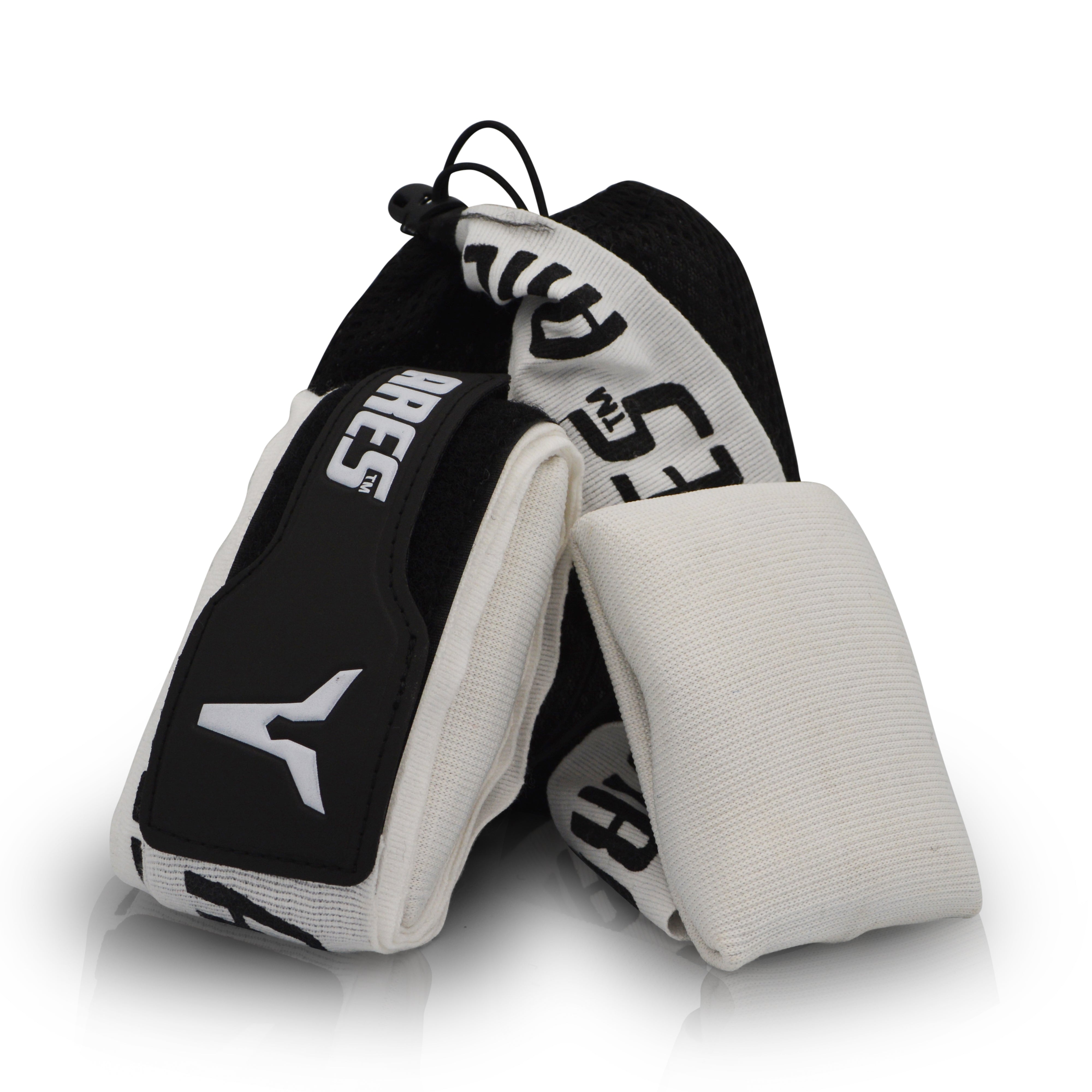 Apollo Hand Wraps with Gel & Foam Knuckle Pad - White