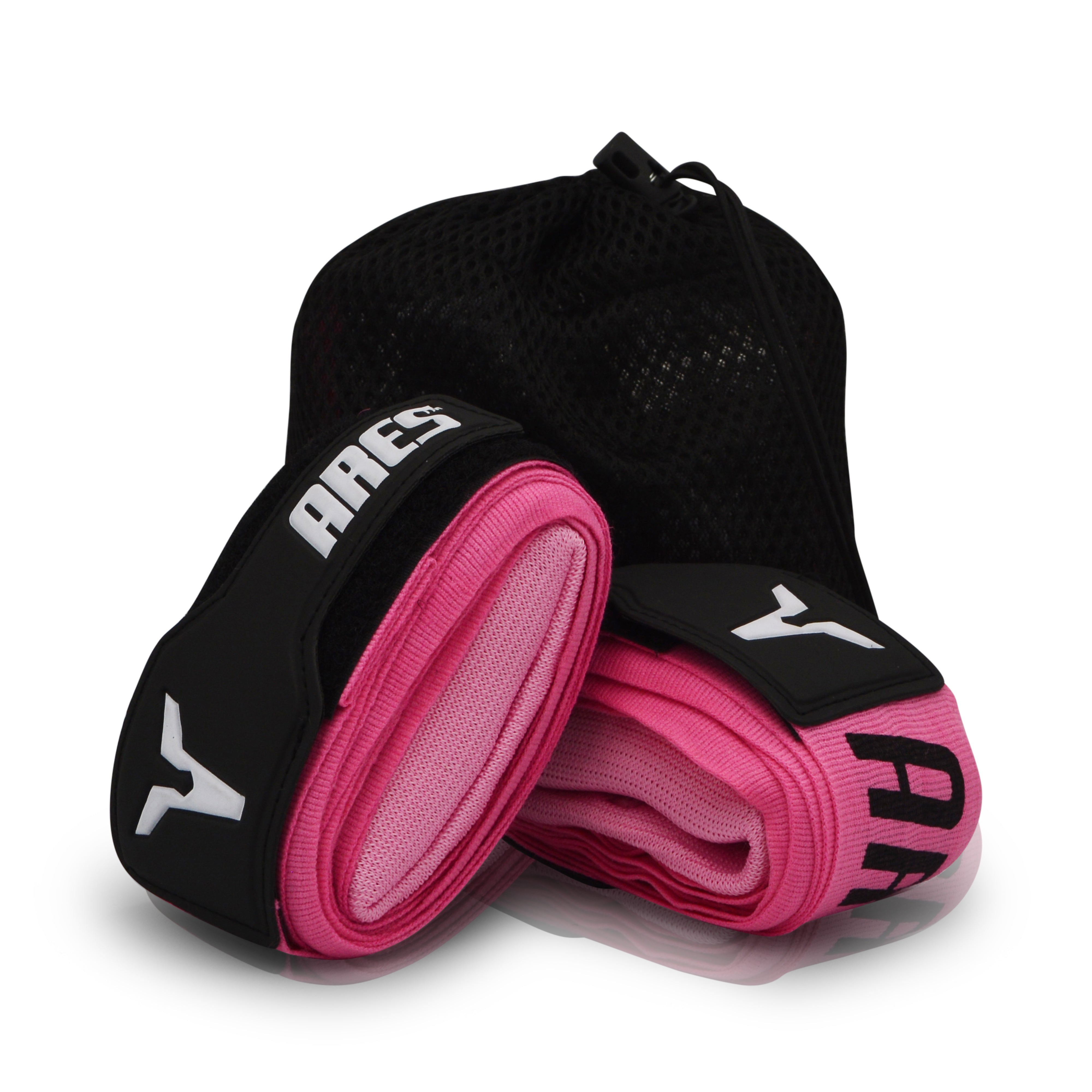 Apollo Hand Wraps with Gel & Foam Knuckle Pad - Pink