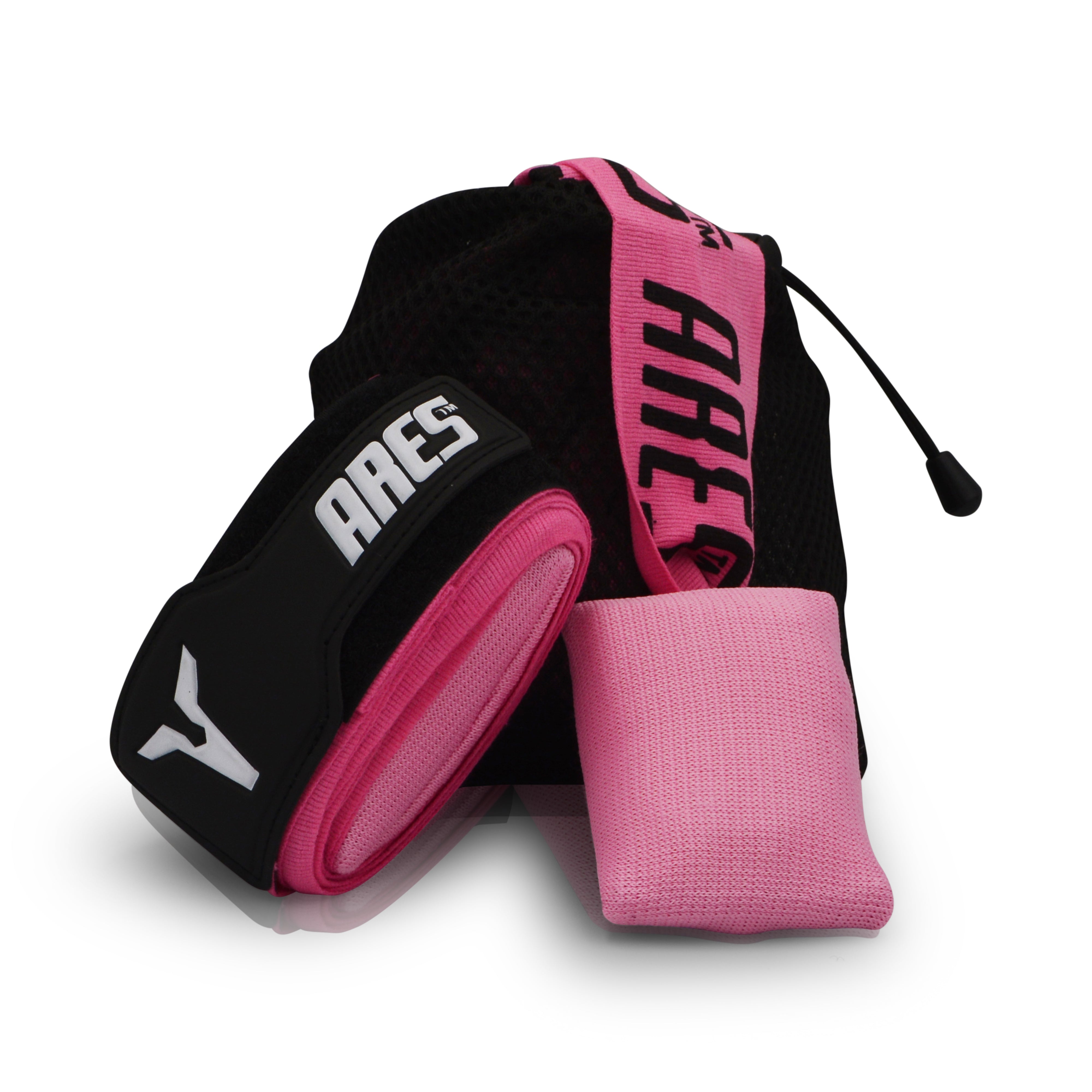 Apollo Hand Wraps with Gel & Foam Knuckle Pad - Pink