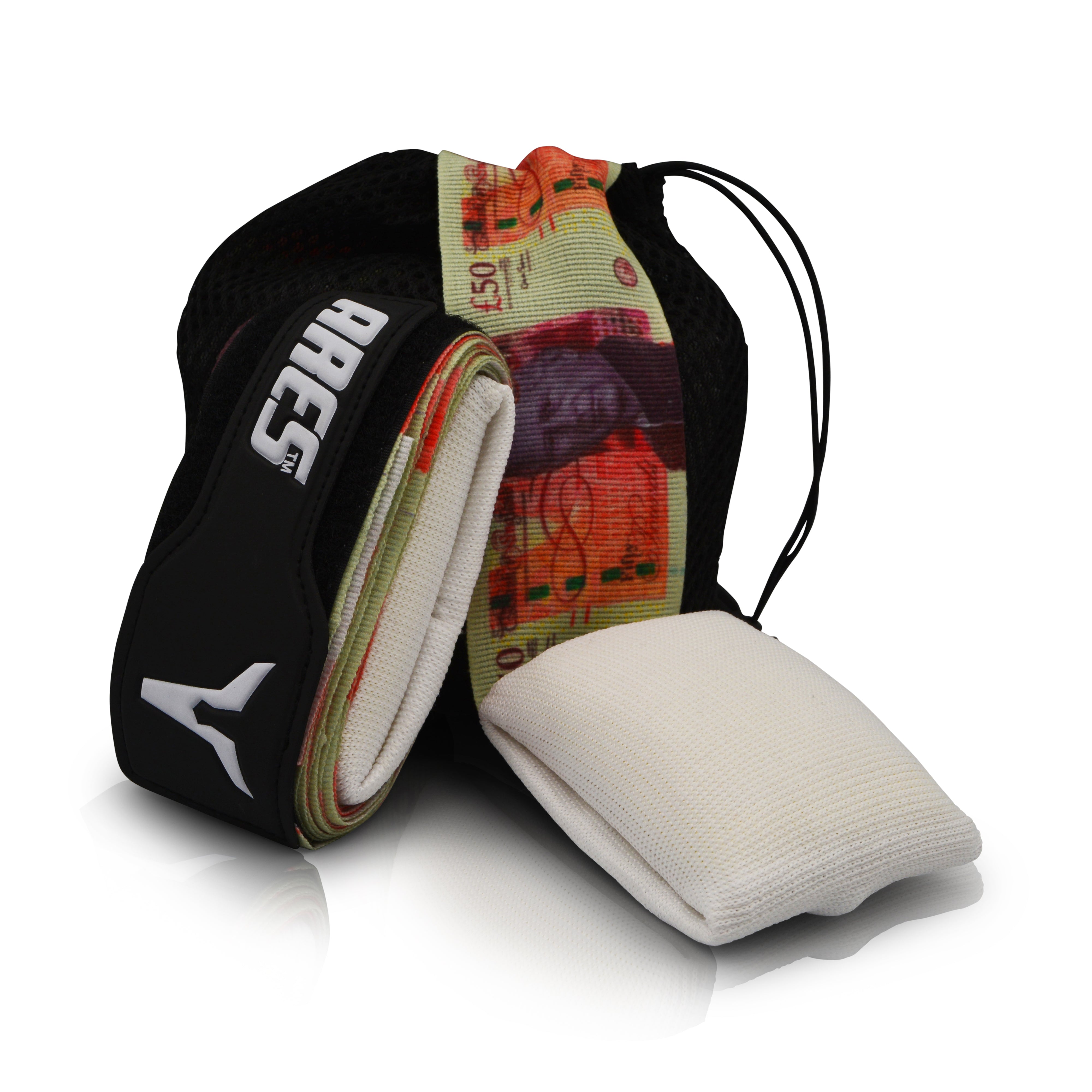 Apollo Hand Wraps with Gel & Foam Knuckle Pad - Pounds Limited Edition