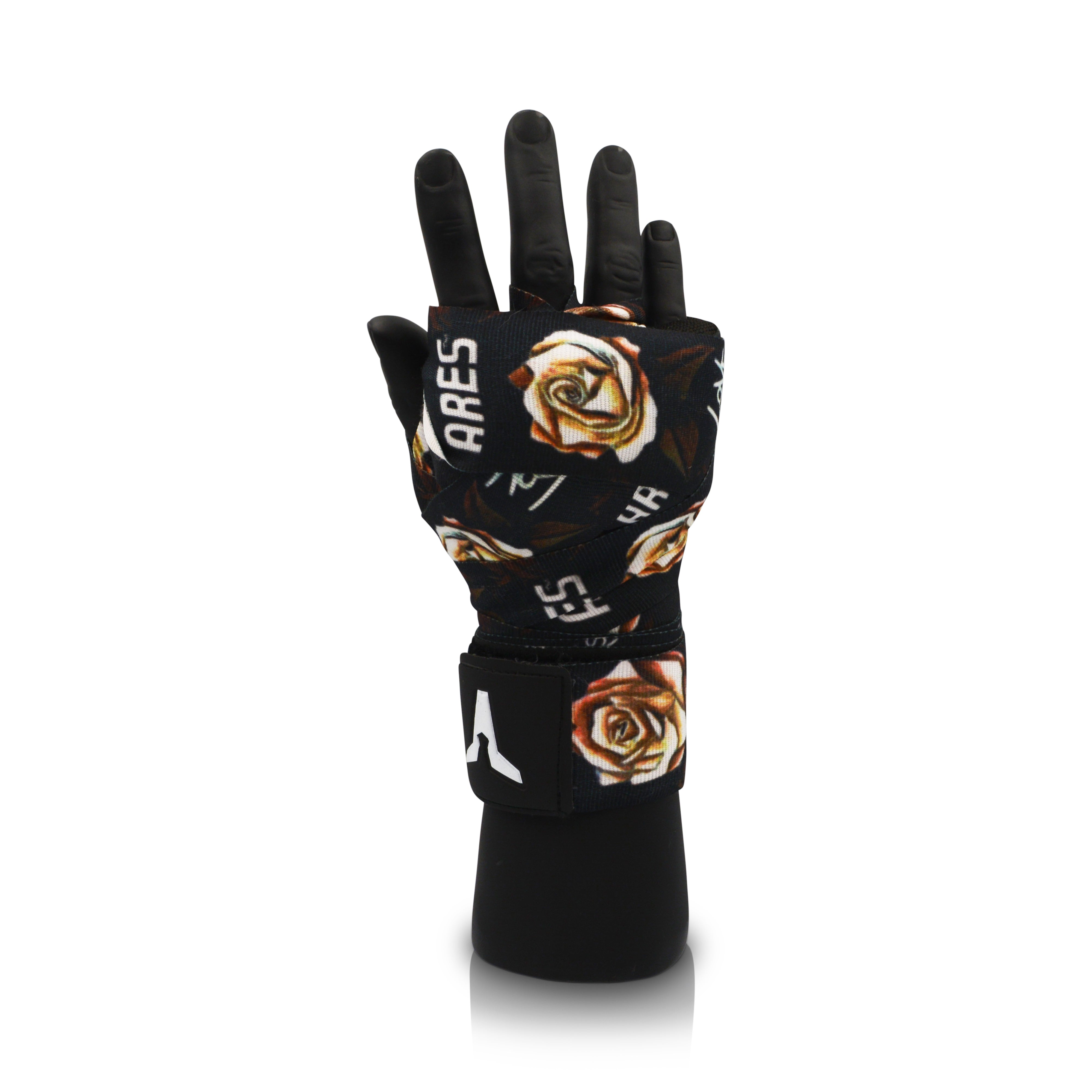 Apollo Hand Wraps with Gel & Foam Knuckle Pad - Roses by This is Lost Boy