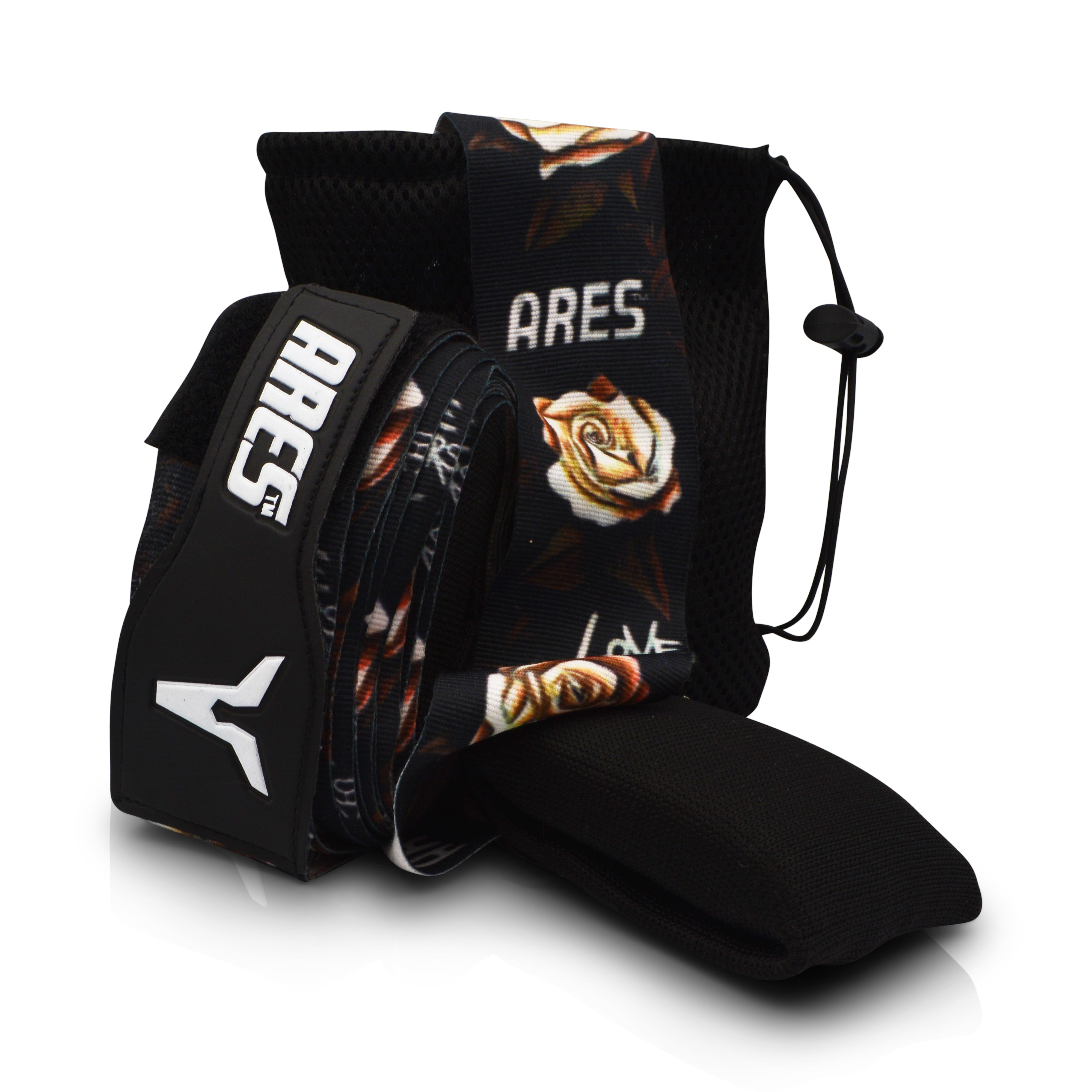 Apollo Hand Wraps with Gel & Foam Knuckle Pad - Roses by This is Lost Boy